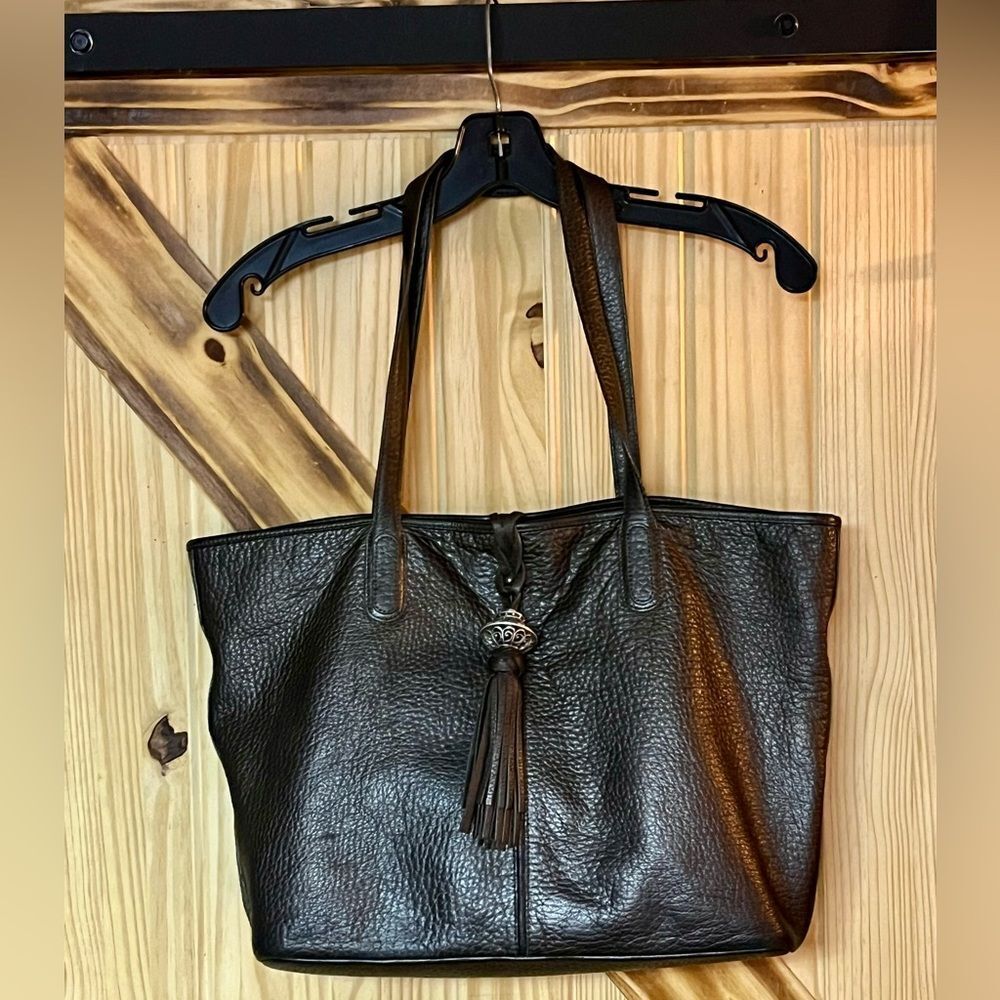 Brighton Tassel Tote Brown 14”